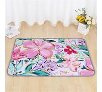 FANSU Breathable Absorbent Puppy Pads, Floral Print Puppy Training Pads Reusable Dog Mat Non-Slip Dog Training Pads Large Puppy Pads for Floor Protector,Couch Cover,Crate (150x90cm,Flowers)