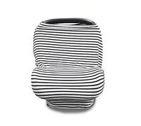 Fansu Car Seat Cover Multi-Use Stretchy Baby Carseat Canopy, Privacy Nursing Cover Breastfeeding Cover Up for Infant Stroller Canopy Ultra Soft Plus Size Dust Cover (Pinstripe)