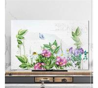 FANSU Chinese Floral Style TV Dust Cover,TV Screen Cover,Universal Elastic Television All-Inclusive Protection,Computer Dust for 32” to 80” Television/PC Display Decoration (Plant,58-60Inch)