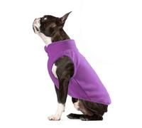 FANSU Dog Coats Pure Colour, Winter Warm Dog Jacket Vest Pet Clothes for Cold Weather Soft Cozy Dog Coats With Harness Hole for Small Medium Large Dogs (L,Purple)