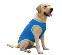 FANSU Dog Cooling Vest Ice Silk Pet Summer T-Shirt Breathable Anti-Shedding Indoor Puppy Clothes Lightweight Heat Relief Cat Apparel for Outdoor Walking (Blue,XXL)