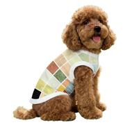 FANSU Dog Cooling Vest Ice Silk Pet Summer T-Shirt Large Grid Breathable Anti-Shedding Indoor Puppy Clothes Lightweight Heat Relief Cat Apparel for Outdoor Walking (Color white,XL)