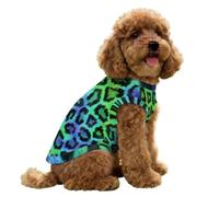 FANSU Dog Cooling Vest Ice Silk Pet Summer T-Shirt Leopard Print Breathable Anti-Shedding Indoor Puppy Clothes Lightweight Heat Relief Cat Apparel for Outdoor Walking (green,S)
