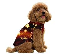 FANSU Dog Cooling Vest Ice Silk Pet Summer T-Shirt Luminous Star Print Breathable Anti-Shedding Indoor Puppy Clothes Lightweight Heat Relief Cat Apparel for Outdoor Walking (bling,3XL)