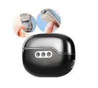 FANSU Electric Nail Clippers, 2-in-1 Cutting and Grinding Automatic & Nail Scraps Storage, Slanted Nail Clipper for Thick Toenails, for Women Men Kids Adults Seniors (Black)