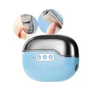 FANSU Electric Nail Clippers 2-in-1 Cutting and Grinding Automatic +Nail Scraps Storage, Slanted Nail Clipper for Thick Toenails, for Women Men Kids Adults Seniors (Blue)