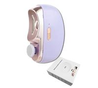 FANSU Electric Nail Clippers, 3-in-1 Cutting and Grinding Automatic +Nail Scraps Storage, Slanted Nail Clipper for Thick Toenails, for Women Men Kids Adults Seniors (Purple)