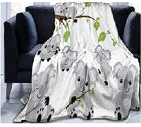 FANSU Fleece Throw Blanket, Kids Adults Microfiber Soft Warm Fluffy Lightweight 3D Printed Flannel Blankets Bed Sofa Blanket Bedspread for Bedroom Sleeping and Camping (Koala,150x200cm)