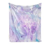 FANSU Fleece Throw Blanket, Kids Adults Soft Warm 3D Summer Air-conditioning Flannel Fluffy Blankets Bed Sofa Blanket Bedspread for Bedroom Sleeping and Camping (Marble purple,150x250cm)