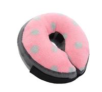 FANSU Inflatable Dog Collars for After Surgery, Recovery Collar for Dogs and Cats Adjustable Pet Cone Collar Soft Round Donut Collar for Cats Dogs to Stop Licking Wounds (L,Pink polka dots)