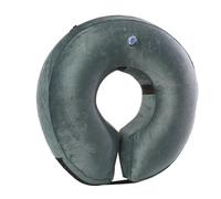 FANSU Inflatable Dog Collars for After Surgery, Recovery Collar for Dogs and Cats Adjustable Pet Cone Collar Soft Round Donut Collar for Dogs Cats to Stop Licking Wounds, XS-XL (M,Grey)