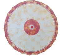 FANSU Japanese Stick Umbrella, Chinese Oil Paper Umbrella Wooden Handle Classical Painting Peony Papers Parasol Painting Decorative Wedding Party Photography Dancing Props (82cm,China Flowers 40)