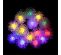FANSU LED Garden Lights, Dandelion Shape 8 Modes Indoor/Outdoor Solar String Lights, Solar Lights Outdoor Garden, for Patio Yard Home Christmas Parties Wedding Decorations (Colorful,6.5M/30LED)