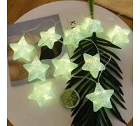 FANSU LED String Lights Indoor USB, Star Crack Style Fairy String Lights USB Stringlights for Bedroom String Fairylights for Party Birthday Festival Outdoor Garden (Green,6 M/40 LED)