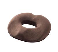 FANSU Memory Foam Seat Cushion, Comfort Donut Pillow Soft Hemorrhoid Cushion Ring Cushions for Pressure Relief for Home, Office or Car Chair Cushion (42x38,Velvet Brown)