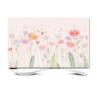 FANSU Nordic Flowers TV Dust Cover, TV Screen Cover, Universal Elastic Television All-Inclusive Protection, Soft Stretch Computer Dust for 32” to 80” Television/PC Display (Garden,32 inch)