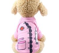 FANSU Pet Halloween Costume Dog Cat, Pumpkin Costume Puppy Cosplay Clothes Design Creative Funny Warm Outfits Pullover Animal Costumes Apparel (M,nurse)