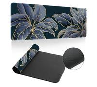 FANSU Plant Landscape Print Mouse Mat, Gaming Mouse Pad Extra Large Desk Mat, Mouse Pad with Sewn Edges and Non-Slip Base, Mousepad Suitable for Office and Home (1200x600x3mm,Plants)