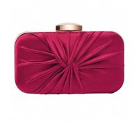 FANSU Pleats Evening Clutch Bag for Women Wedding Guest (Burgundy)