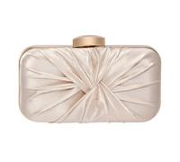 FANSU Pleats Evening Clutch Bag for Women Wedding Guest (Gold)