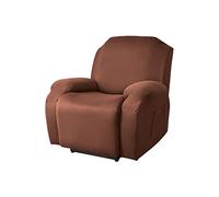 FANSU Recliner Chair Covers 1 Seater for Armchairs with Pockets, Stretch Recliner Slipcover for Electric Chair, Sofa Covers Furniture Protector for Living Room (1 Seater,brown)