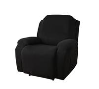 FANSU Recliner Chair Covers 1 Seater for Armchairs with Pockets, Stretch Recliner Slipcover for Electric Chair, Sofa Covers Furniture Protector for Living Room (1 Seater,black)