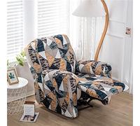 FANSU Recliner Chair Covers for Electric Chair with Pockets, Classic Elegant Print Stretch Recliner Chair Slipcover for Armchairs, Sofa Furniture Protector for Living Room (Marble)