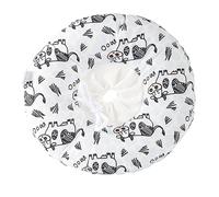 FANSU Recovery Collar for Cat, Recovery Collar Dog Round Donut Adjustable Soft Protective Neck Collar Pet for Kitten Puppy (L,Cow)