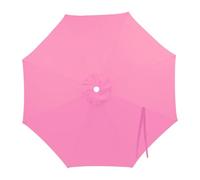 FANSU Replacement Parasol Canopy for 2m/2.7m/3m Garden Umbrellas Waterproof Protection Cover, Polyester Fabric for 6/8 Ribs, Ideal for Patio, Market & Balcony (Pink,2.8M/8 RIBS)