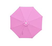 FANSU Replacement Parasol Canopy for 2M/2.7M/3M Garden Umbrellas Waterproof Protection Cover, Polyester Fabric for 6/8 Ribs, Ideal for Patio, Market & Balcony (Pink,3.3M/8 Ribs)