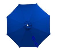 FANSU Replacement Parasol Canopy for 2m/2.7m/3m Garden Umbrellas Waterproof Protection Cover, Polyester Fabric for 6/8 Ribs, Ideal for Patio, Market & Balcony (Blue,3M/8 RIBS)