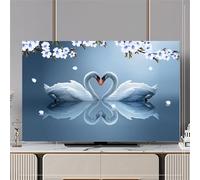 FANSU Simple Modern Style TV Dust Cover,TV Screen Cover,Universal Elastic Television All-Inclusive Protection,Computer Dust for 32” to 80” Television/PC Display Decoration (Blue,45-48Inch)