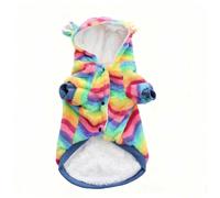 FANSU Small Dog Cat Jumper Soft Turtleneck Puppy Sweater Thicken Knit Cat Dog Pullover Vest Coat for Small Medium Large Pet, Warm Christmas Halloween Winter Outfit (Stripes,L)