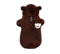 FANSU Small Dog Cat Jumper Soft Turtleneck Puppy Sweater Thicken Knit Cat Dog Pullover Vest Coat for Small Medium Large Pet, Warm Christmas Halloween Winter Outfit (Bear,S)