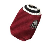 FANSU Small Dog Jumper Soft Turtleneck Puppy Sweater Thicken Knit Dog Pullover Vest Coat for Small Medium Large Dogs and Cats, Warm Pet Christmas Winter Outfit XS-5XL school uniform (3XL,Red)
