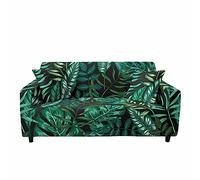 FANSU Sofa Cover Slipcover Stretch Furniture Cover 3D Tropical Rainforest Printed Universal Settee Couch Cover Home Decor, Non Slip Soft Removable Washable Pet Protector (Dense forest,3 seater)