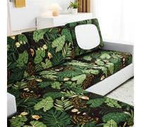 FANSU Sofa Cushion Covers, Stretch Fit, Universal Slipcovers, Non-Slip, Protects from Stains & Tears, Easy Care, Home Decor, Plant Color