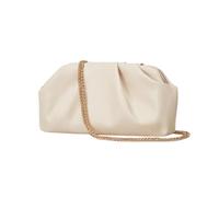 FANSU Solid Color Evening Clutch Bag for Women Wedding Guest (Beige)