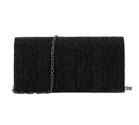 FANSU Solid Color Evening Clutch Bag for Women Wedding Guest (Black)
