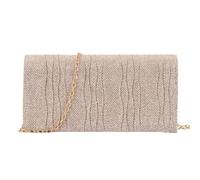 FANSU Solid Color Evening Clutch Bag for Women Wedding Guest (Pink)