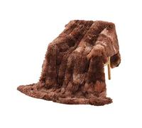 FANSU Throw Blanket Microfiber Soft Warm Fluffy Lightweight 3D Printed Flannel Blankets Bed Sofa Blanket Bedspread for Bedroom Sleeping and Camping Kids Adults (Tie-dye brown,200x160cm)