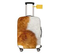 FANSU Travel Luggage Cover Elastic Suitcase Trolley Case Cover for Wheeled Luggage, 3D Hair Print Washable Anti-Scratch Travel Business Suitcase Covers, 18-32in Luggage (S(18-21in),Orange cat)
