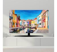 FANSU TV Dust Cover, TV Screen Cover, Universal Elastic Television All-Inclusive Protection, Computer Dust for 32” to 80” Television/PC Display Decoration (Water City,32'')