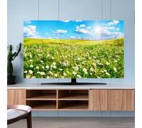 FANSU TV Dust Cover, TV Screen Cover, Universal Elastic Television All-Inclusive Protection, Computer Dust for 32” to 80” Television/PC Display Decoration (Daisies,52'')