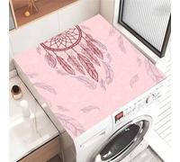 FANSU Washer Dryer Top Protector, 3D Dreamcatcher Pattern Absorbent Anti Slip Washer Dryer Top Cover Quick Dry Washing Machine Cover Mat Washing Machine Protector Mat (Dreamcatcher,50x60cm)