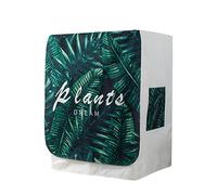 FANSU Washing Machine Cover Waterproof Dustproof Nordic Print Front Load Washer Dryer Machine Cover Protector Sunscreen Washer Protection Tumble Dryer Cover (L-capacity 9-12kg,Tropical plant)