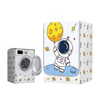 FANSU Washing Machine Cover Waterproof Dustproof Plant Animal Front Load Washer Dryer Machine Cover Protector Sunscreen Washer Protection Tumble Dryer Cover (Universe,S-capacity 4-7.5kg)