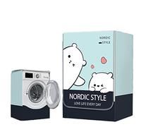 FANSU Washing Machine Cover Waterproof Dustproof Plant Animal Front Load Washer Dryer Machine Cover Protector Sunscreen Washer Protection Tumble Dryer Cover (Polar bear,L-capacity 10.5-12kg)