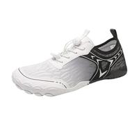 FANSU Water Shoes Men Women, Quick Dry Barefoot Aqua Shoes Unisex Size 3-10.5 Summer Beach Sneakers Water Sneakers Lightweight Aqua Socks Foot Protection for Surf Swim Diving (Black A,8)
