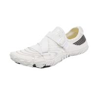 FANSU Water Shoes Men Women, Quick Dry Barefoot Aqua Shoes Unisex Size 3-10 Summer Beach Sneakers Water Sneakers Lightweight Aqua Socks Foot Protection for Surf Swim Diving (White B,7.5)